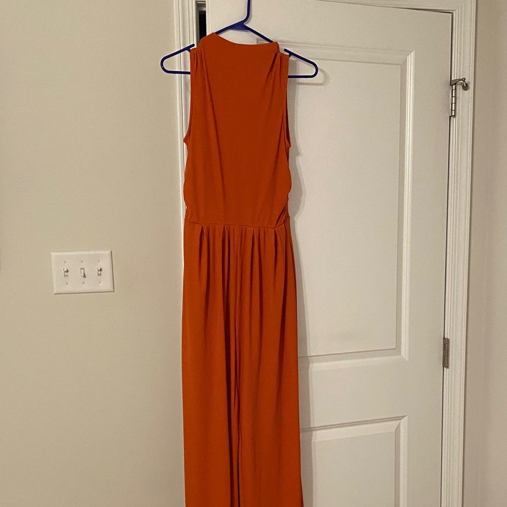 🍁Burnt Orange Sleeveless Jumpsuit